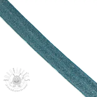 Pasica elastična glitter 20 mm petrol