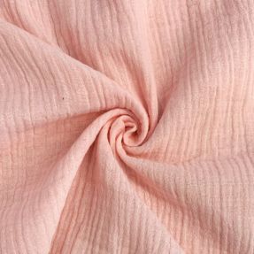 Dvoslojna gaza/muslin light rose ORGANIC