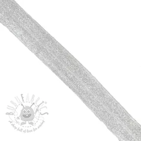 Pasica elastična glitter 20 mm white