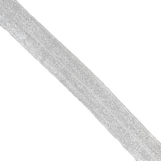 Pasica elastična glitter 20 mm white