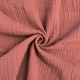 Dvoslojna gaza/muslin mauve ORGANIC