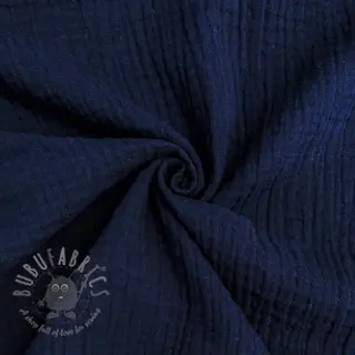Tetra Tkanina/Muslin navy ORGANIC