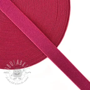 Guma glatka 2,5 cm glitter fuchsia