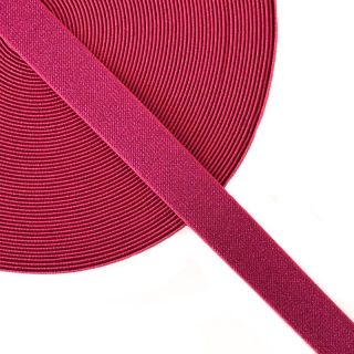 Guma glatka 2,5 cm glitter fuchsia