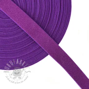 Guma glatka 2,5 cm glitter purple
