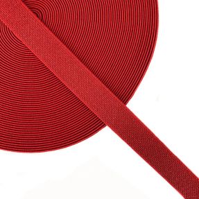 Guma glatka 2,5 cm glitter red