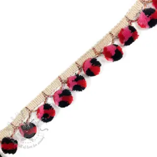 Pompon AFRICA red fuchsia