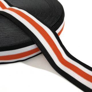 Guma glatka 3 cm Side stripe orange