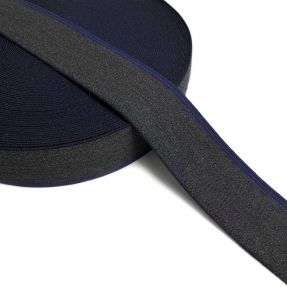 Guma glatka 4 cm JEANS BLUE STRIPE anthracite