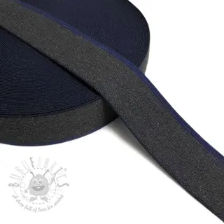 Guma glatka 4 cm JEANS BLUE STRIPE anthracite