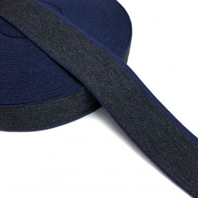 Guma glatka 4 cm JEANS BLUE STRIPE marine