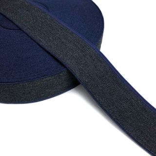 Guma glatka 4 cm JEANS BLUE STRIPE marine