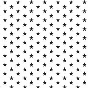 Pamučna tkanina Petit stars white/black