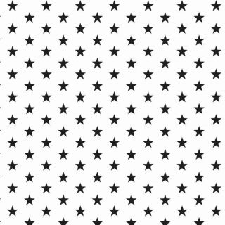 Pamučna tkanina Petit stars white/black