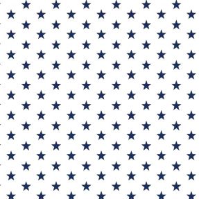 Pamučna tkanina Petit stars white/navy