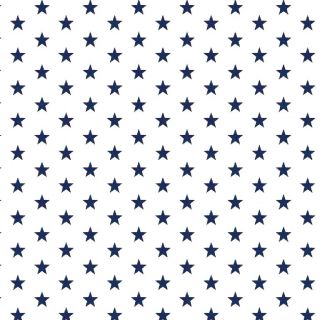 Pamučna tkanina Petit stars white/navy