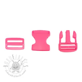 Kopča za torbicu 38 mm light fuchsia