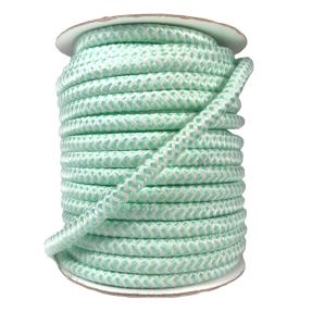 Poliesterska pletena vrpca ZIG ZAG light mint