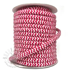 Poliesterska pletena vrpca ZIG ZAG red