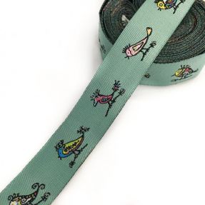 Traka Ptice dark mint