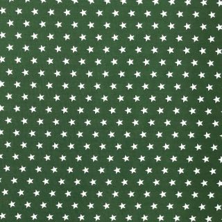 Pamučna tkanina Petit stars dark green