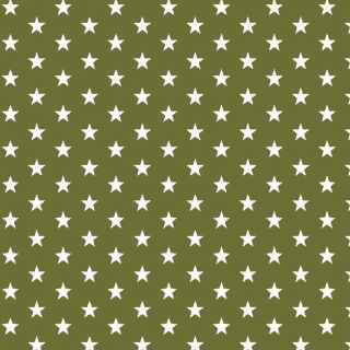 Pamučna tkanina Petit stars green