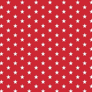 Pamučna tkanina Petit stars red