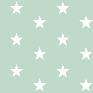Pamučna tkanina Stars mint