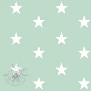 Pamučna tkanina Stars mint