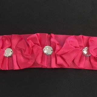 Saten traka Crystal fuchsia