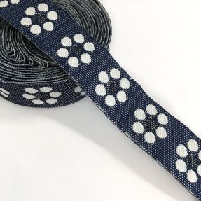 Traka Jeans cvijeće dark blue
