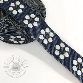 Traka Jeans cvijeće dark blue