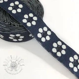 Traka Jeans cvijeće dark blue