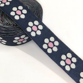 Traka Jeans cvijeće light pink