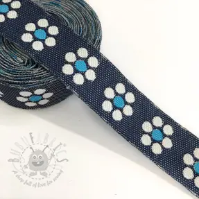 Traka Jeans cvijeće turqoise