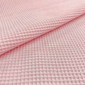 Bavlna s vaflovou väzbou light rose