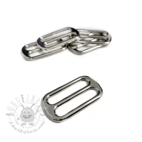 Metalni klizač 25 mm silver