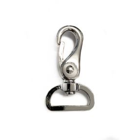 Metalni karabin 25 mm silver