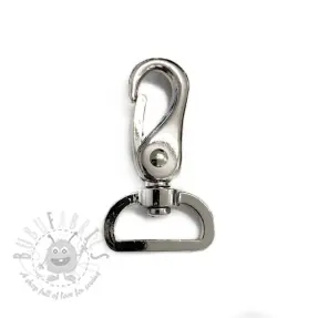 Metalni karabin 25 mm silver