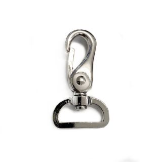 Metalni karabin 25 mm silver