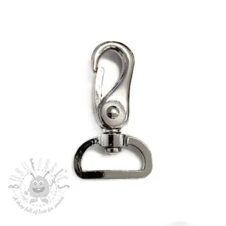 Metalni karabin 25 mm silver