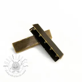 Metalni završetak trake 40 mm messing