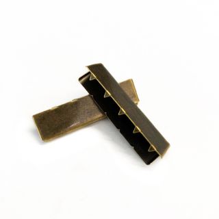 Metalni završetak trake 40 mm messing