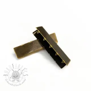 Metalni završetak trake 40 mm messing