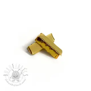 Metalni završetak trake 25 mm gold