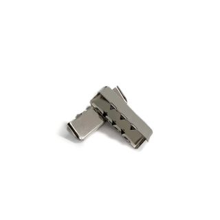 Metalni završetak trake 25 mm silver
