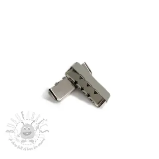 Metalni završetak trake 25 mm silver
