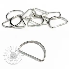 Metalni polukrug 25 mm silver