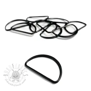 Metalni polukrug 25 mm black