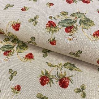 Dekorativna tkanina Linenlook Wild strawberries